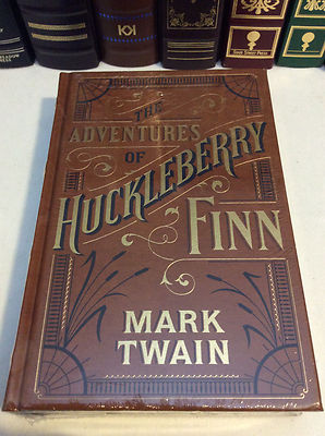The Adventures of Huckleberry Finn by Mark Twain - leather-bound - New, sealed-image