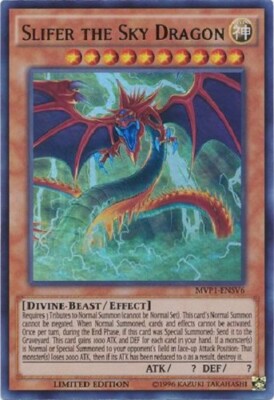 Yugioh - Slifer the Sky Dragon Limited Ed - Ultra Rare - Free Holographic Card-image
