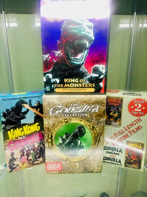 The Godzilla Collection Complete Box Set + 2 Bonus VHS Tapes And 1 DVD LOT-image