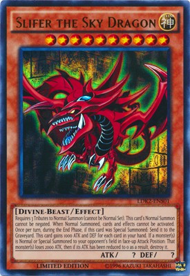Yugioh! Slifer the Sky Dragon - LDK2-ENS01 - Ultra Rare - Limited Edition Near M-image