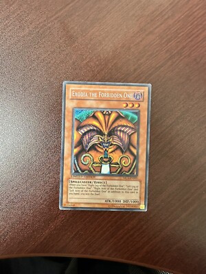 Exodia The Forbidden One Limited Edition Secret Rare Excellent Condition 1996-image