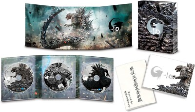 Godzilla Minus One Blu-ray  Deluxe Edition 3-disc Set  4988104139689  Japan  NEW-image