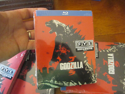 GODZILLA  BLU RAY STEELBOOK EDITION EXCLUSIVE FYE Bryan Cranston NEW-image