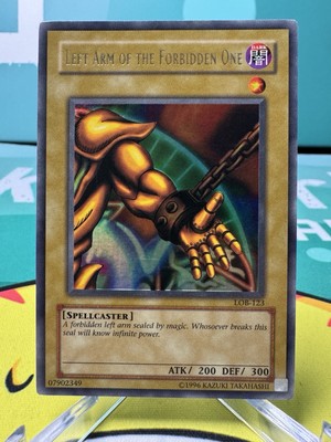 Yugioh Exodia Left Arm of the Forbidden One LOB-123 Unlimited Ultra Rare-image