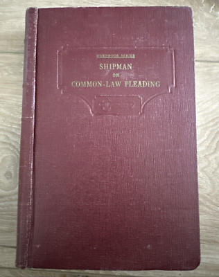 Hornbook Series Shipman On Common-Law Pleading 3rd Edition (1923)-image