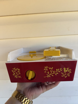 Fisher Price Vintage Music Box Toy Record Player with 5 Disc *Working Condition*-image