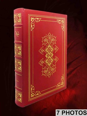 Emile Zola NANA Leather bound gilded edges & lettering Elegant Illustrated 1976-image