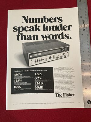 The Fisher 504 Studio-Standard Stereo Receiver 1972 Print Ad-image