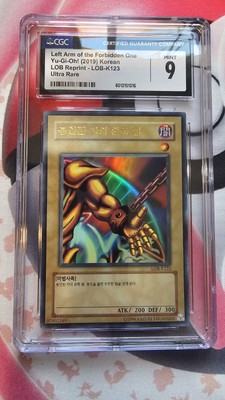 CGC 9 Ultra Rare Korean Exodia The Forbidden One (Left Arm) - LOB K123 (2019)-image