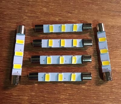 (6)WARM WHITE 41MM-LED FUSE LAMPS/ 400,500C,600.800,800C, 404 /RECEIVERS/ Fisher-image