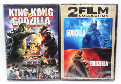 KING KONG VS GODZILLA 1962 Godzilla 2014 KING OF THE MONSTERS 2019 New DVD Kaiju-image