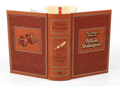 THE COMPLETE WORKS OF WILLIAM SHAKESPEARE Leather Bound Classics Brand NEW-image