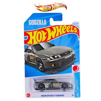 Hot Wheels Nissan Skyline GT-R (BCNR33) Silver 2024 Case N #96 Mainline Godzilla-image