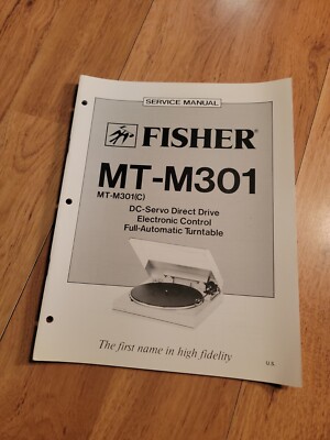 Fisher MT M301 Turntable Service Manual repair-image