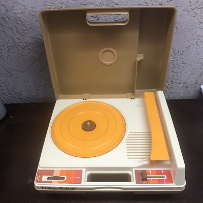 Vintage 1978 Fisher Price Record Player Turntable #825 33 45 RPM WORKS-image