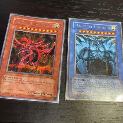 YU-GI-OH! GBI-001,002,003 Secret Rare Slifer The Sky Dragon Trading Card TCG a-image