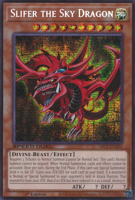 1X LP Slifer the Sky Dragon - SBC2-ENA01 - Prismatic Secret Rare (WAX on back)-image
