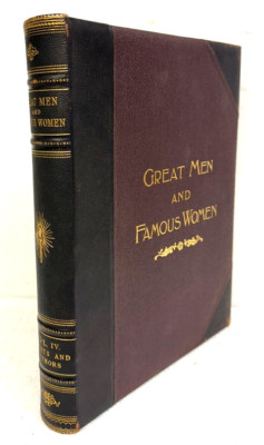 Great Men And Famous Women Volume IV Artists & Authors 1894 Half-Leather Bound-image
