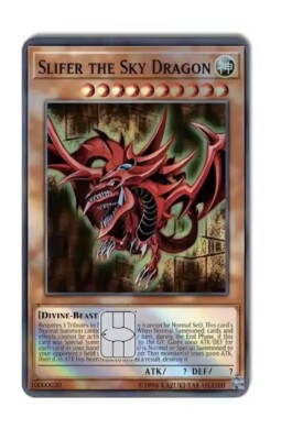 Slifer The Sky Dragon Credit Debit Card Skin Decal Small Chip Holographic-image