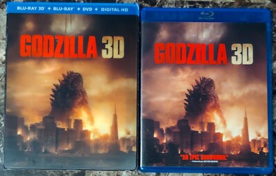 Godzilla (Blu-ray 3D, 2014, w Lenticular Slipcover) Aaron Taylor-Johnson-image