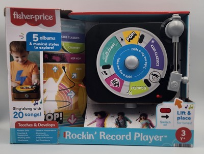 Fisher-Price ROCKIN’ RECORD PLAYER Musical Toy w/ Turntable & Albums (New | NIB)-image