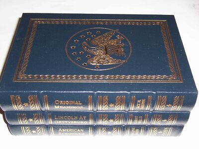 easton press AMERICAN SCRIPTURE; LINCOLN AT GETTYSBURG; ORIGINAL MEANINGS 3 vols-image