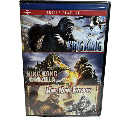 Universal King Kong, King Kong vs Godzilla, King Kong Escapes Movie DVD-image