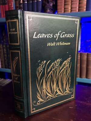 Leaves Of Grass by Walt Whitman Brand Leather Bound Canterbury Classics-image