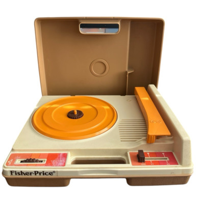 Vintage 1978 Fisher Price Record Player Turntable 33 and 45 RPM WORKS GREAT-image