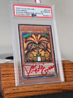 Exodia the Forbidden One LOB-124 Unlimited Signed By Dan Green-image