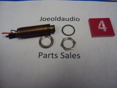 The Fisher 500-T Original Headphone Jack w/ Mounting Hardware. Parting 500-T.-image