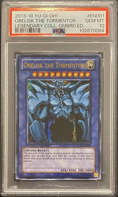 2013 PSA 10 YUGIOH LEGENDARY COLLECTION ULTRA RARE OBELISK THE TORMENTOR 💫-image