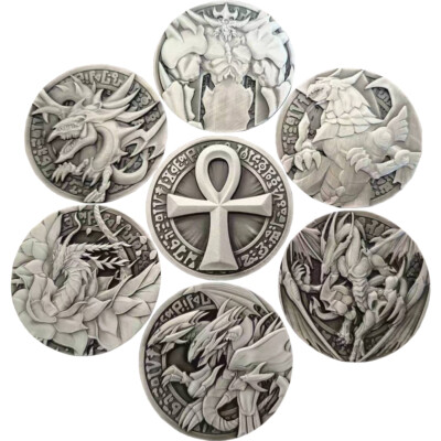 Anime Yu-Gi-Oh! 25th Anniversary Limited Edition Embossed Metal Coin Keychain-image