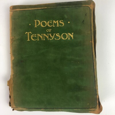 Poems of Tennyson    Alice Ross W. P. Nimmo, Hay, & Mitchell   1908 Leather Gilt-image