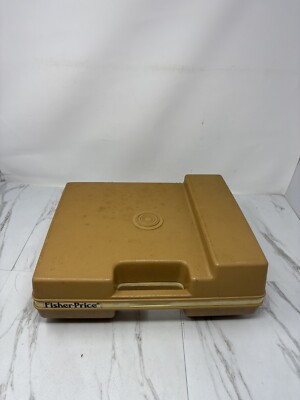 Vintage 1978 FISHER PRICE Record Player 825 Portable Kids Turntable working-image