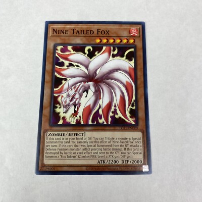 Yugioh None Tailed Fox  Egs1-en009 Egyptian God Deck Slifer The Sky Dragon-image