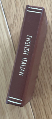 Vintage Midget Series Pocket Dictionary English Italian Mini Burgess & Bowes-image