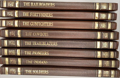 Lot of Eight of the Old West Series, 1970's Leather Cover, B152-image