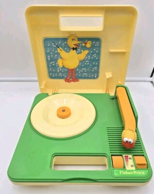 Sesame Street Big Bird and Little Bird Record Player 1983 Fisher Price 816-image