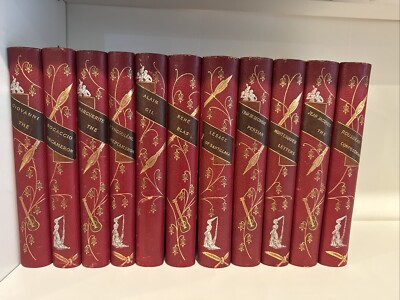 The Bibliophilist's Library Incomplete Volume Set Second Series c. 1890s-image