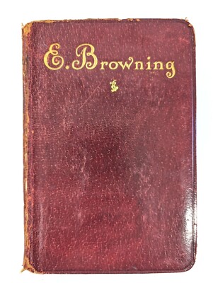 Poems  Elizabeth Barrett Browning 1892 Leatherette Bound Vignette Ed Illustrated-image