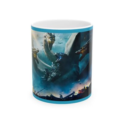 Bold Godzilla Ceramic Mug – Perfect for Movie Lovers, Collectors, Gifts, Home-image