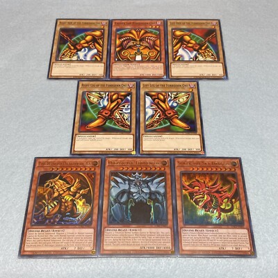 Yugioh Complete Exodia the Forbidden One + Tournament Legal Egyptian God Cards-image