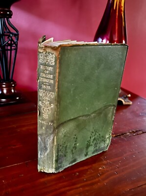1906 Leather Bound “History Of English Literature” By H.A. Taine Pub. London-image