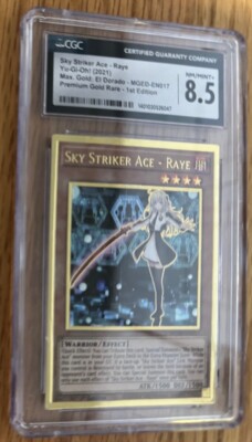 Yugioh Sky Striker Ace Raye Max Gold El Dorado CGC Graded 8.5 Not PSA Card-image