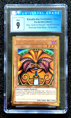 CGC 9 MINT 2021 EXODIA THE FORBIDDEN ONE MAX GOLD 1ST EDITION #EN005 G4489E0022N-image