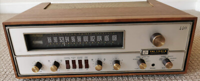 Fisher Stereo Transistor FM MPX Receiver 440-T w/Walnut Wooden Tested SEE VIDEO-image