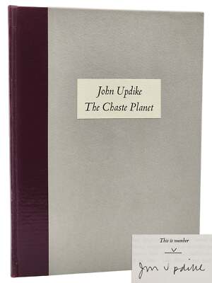 John Updike THE CHASTE PLANET Copy V of 26 Lettered Signed Limited 1st Edition-image
