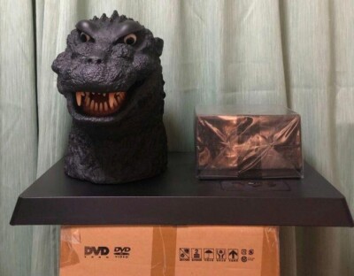 GODZILLA Limited 30DVD Final BOX w/Godzilla Head, Outer BOX New, box damaged-image