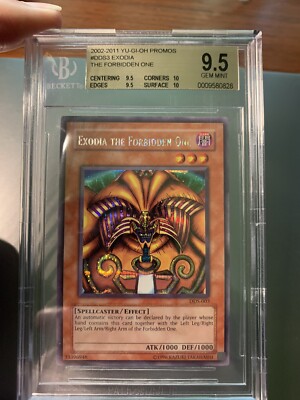 Yugioh 2002 Exodia The Forbidden One DDS-003 Dark Duel Stories BGS 9.5 GEM MINT-image